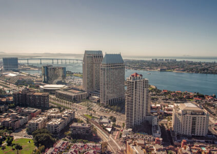 Aerial view of San Diego.